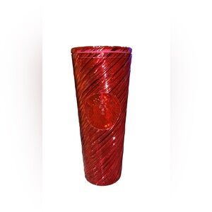 Starbucks Red Radiant Swirl 24 Ounce Tumbler